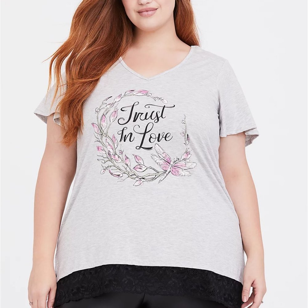 HER UNIVERSE DISNEY MALEFICENT AURORA GREY SHIRT